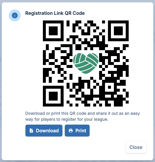qr code dialog screenshot